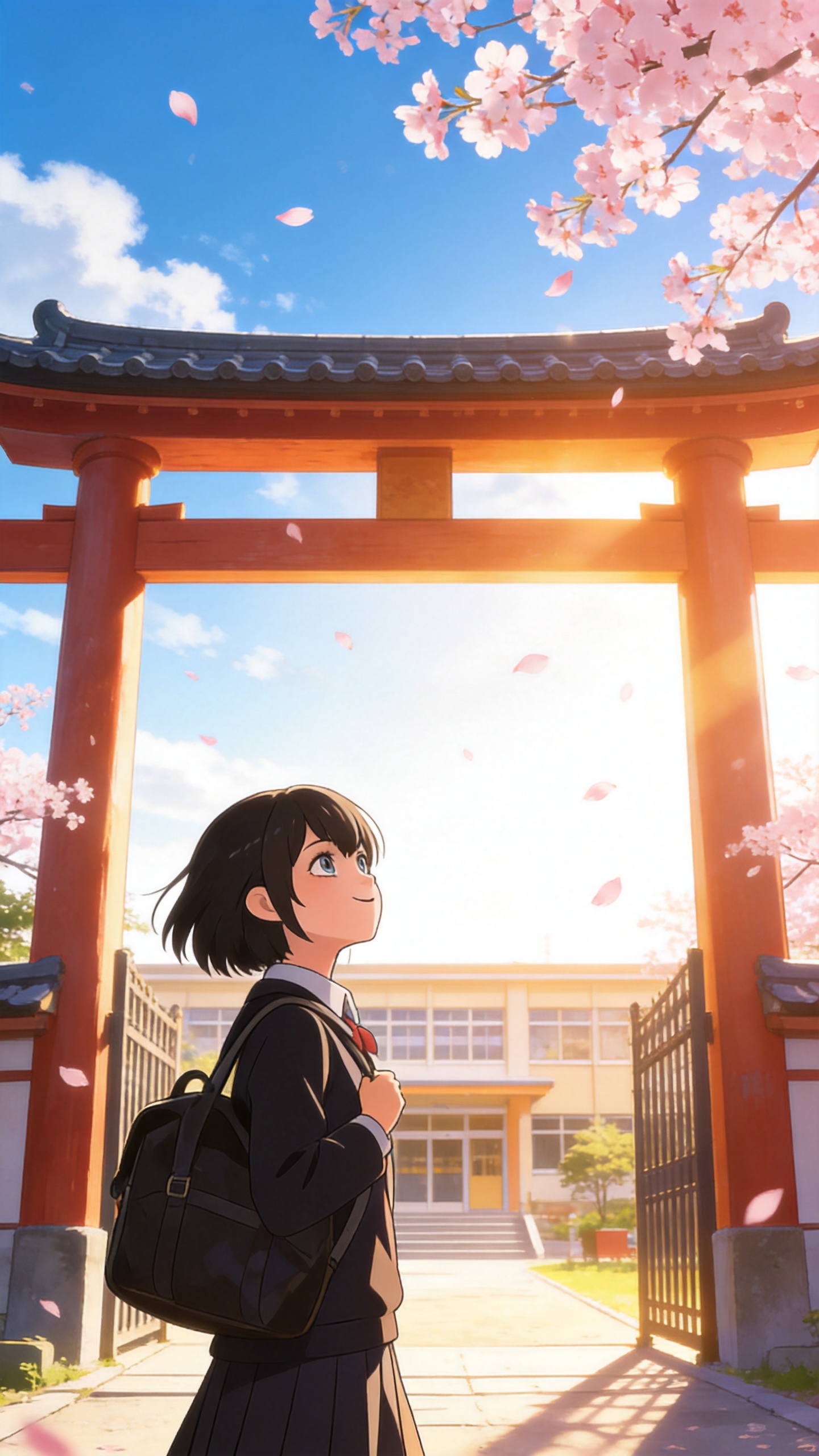 日漫风格_上学第一天_竖屏