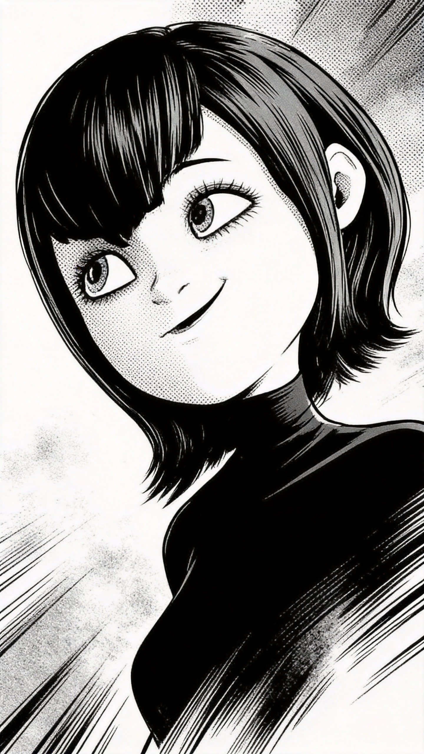 梅菲斯的一天_黑白漫画_竖屏